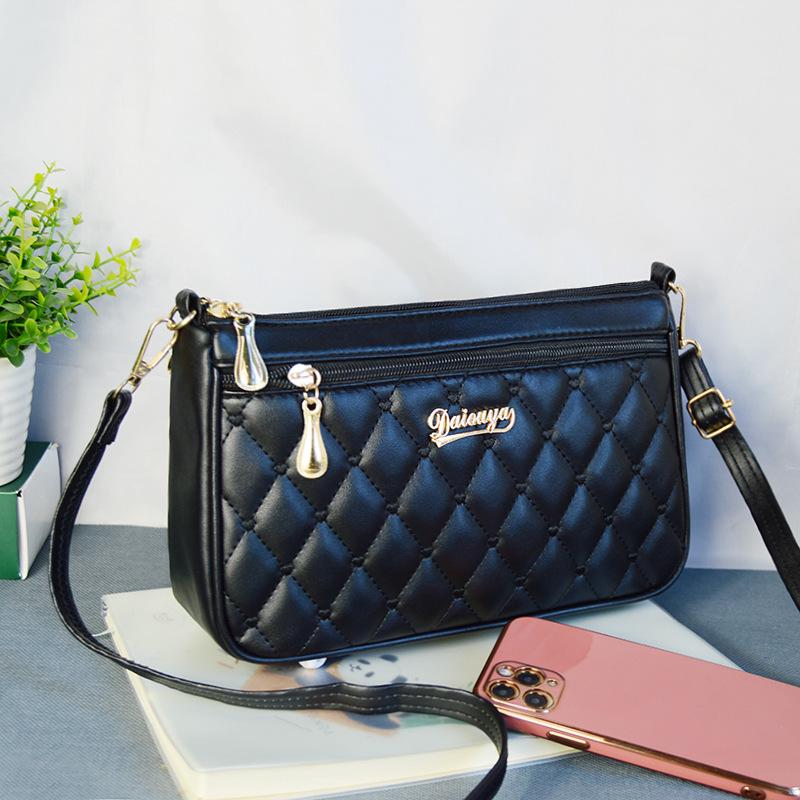 2025 Embroidered Crossbody Large-Capacity Shoulder Bag for Elderly - Casual & Fashionable