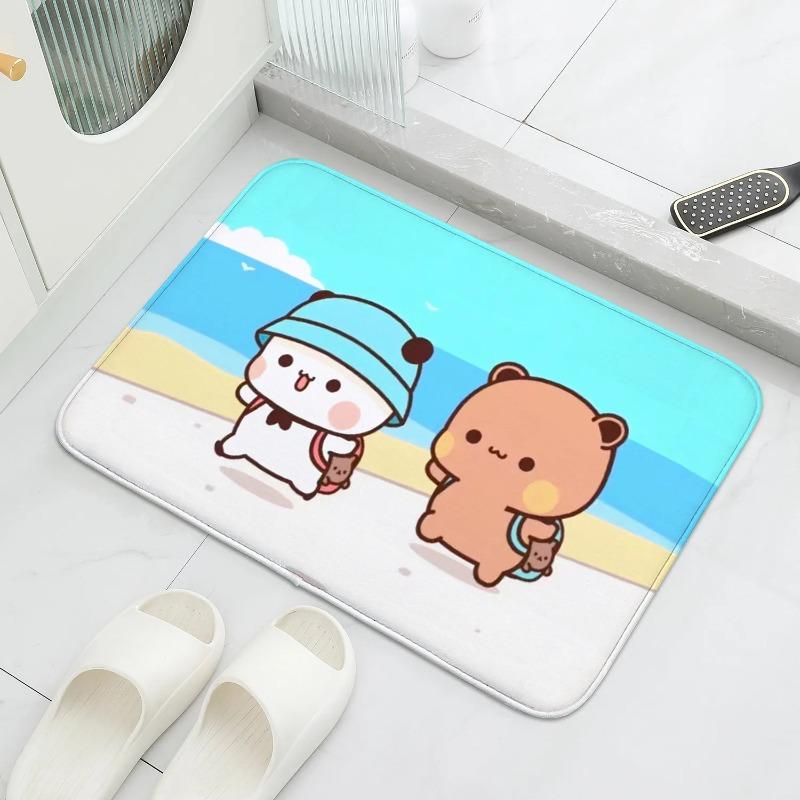 Bubu and Dudu Cute Cartoon Welcome Mat Entrance Doormat Balcony Bathroom Floor Mats Non-slip Rug Bedroom Carpet Home Decor