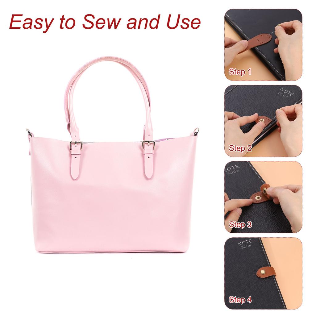 4/8 Sets Sewing Leather Snap Buckles Sewing Fasteners for Handmade DIY Patchwork Bag Hangbag Lock Hardware Accessories