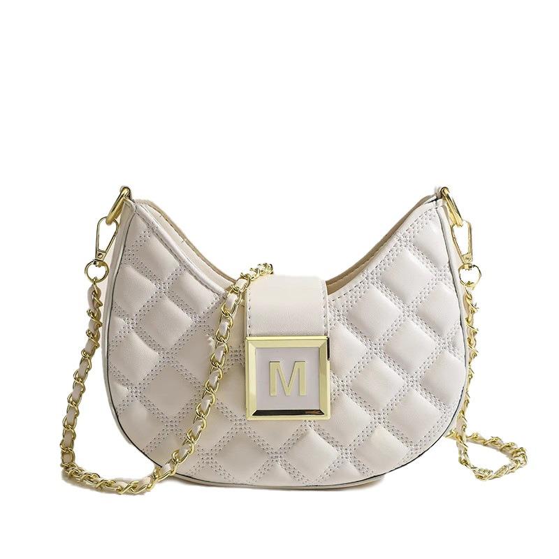 Rhombus chain small bag women's new trendy and versatile high-end texture fashion shoulder messenger bag underarm bag