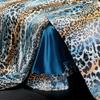 Luxury High-end Silk Leopard Print Bedding Set Soft Silk Satin Queen King Duvet Cover Sheet or Fitted Sheet Combination Set Gift