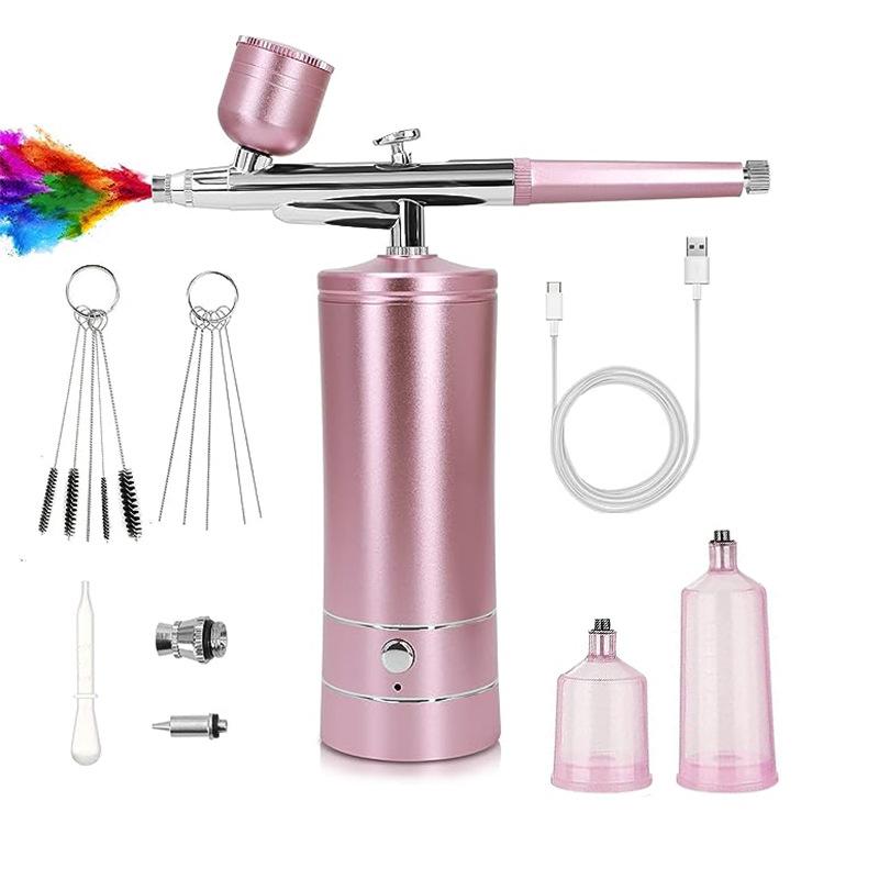 Elektrisches Airbrush-Luftkompressor-Set für Beauty, Nailart und Malerei Sauerstoffinjektion