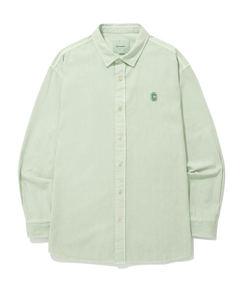 COVERNAT Pigment Oxford Shirt Green