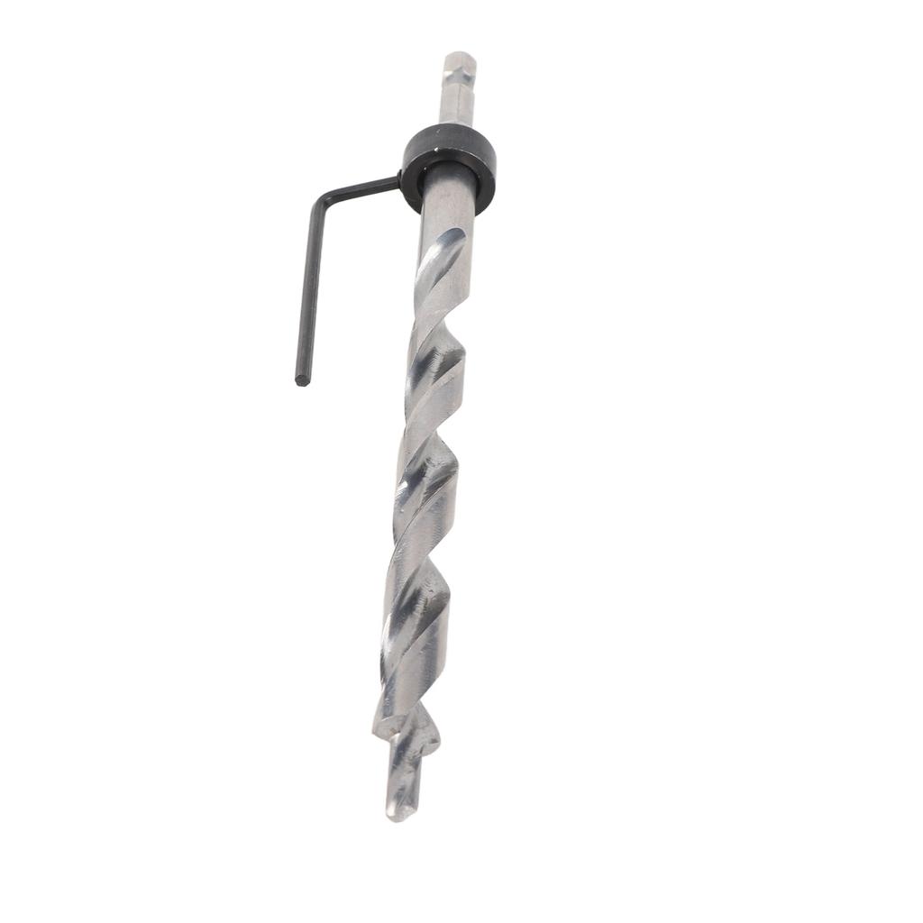 38" Inch Lip And Spur Point Drill Bit with Adjustable Depth Stop for Woodworking