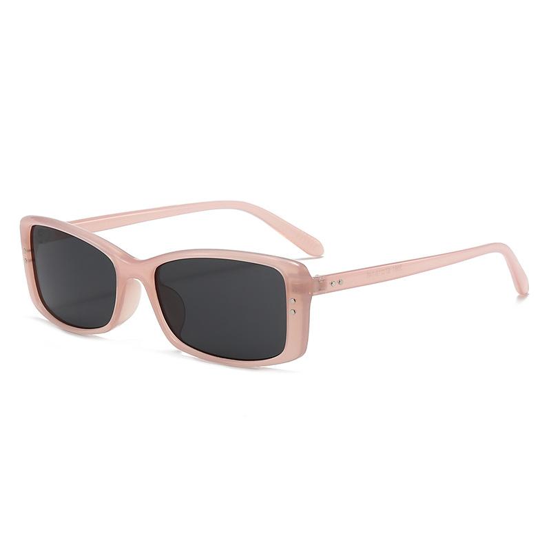New personalized rectangular black sunglasses women's European and American trend sunglasses high-end fashion hot-selling glasses