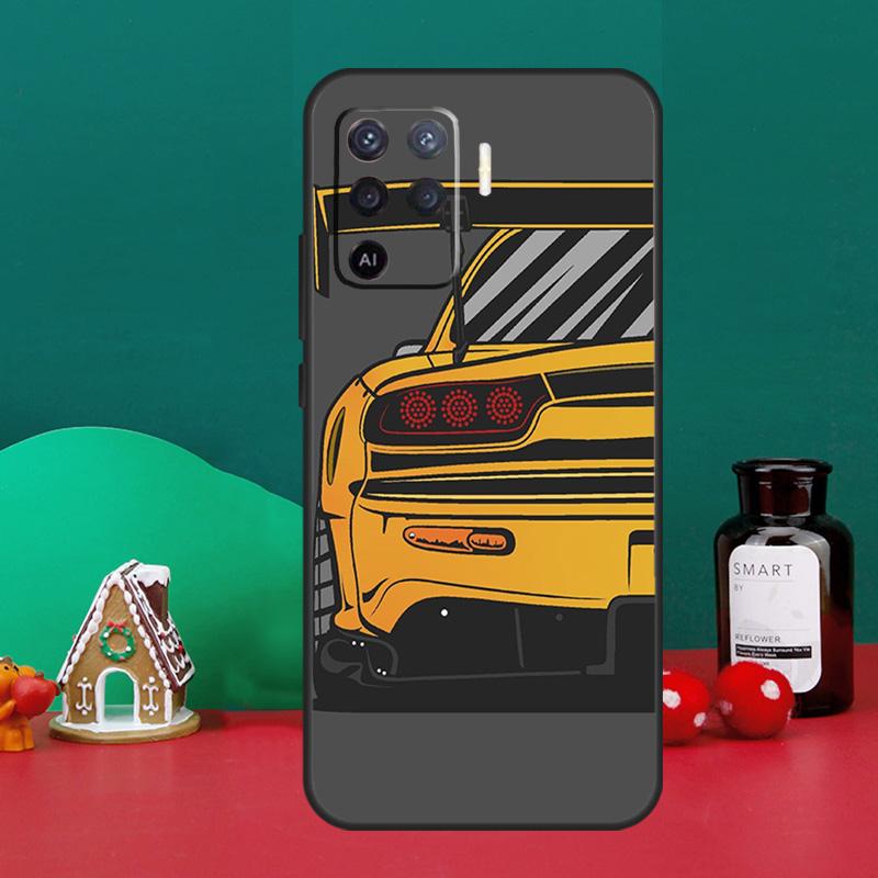 JDM Anime Aesthetic For OPPO A79 A74 A94 A58 A78 A98 A5 A9 A53 A52 A72 A15 A17 A77 A16 A76 A96 A57S A54S Case