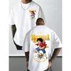 Großgröße Einteiler Anime Bedruckt Herren und Damen T-Shirt Lässig Eltern Kind Oberteil Mode Streetwear Y2K Harajuku Stil Sommer