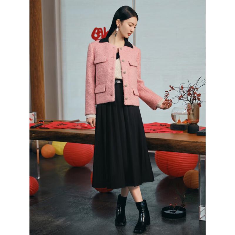 

JZ Anna & Co. Women s Elegant Loop Wool Short Coat XL