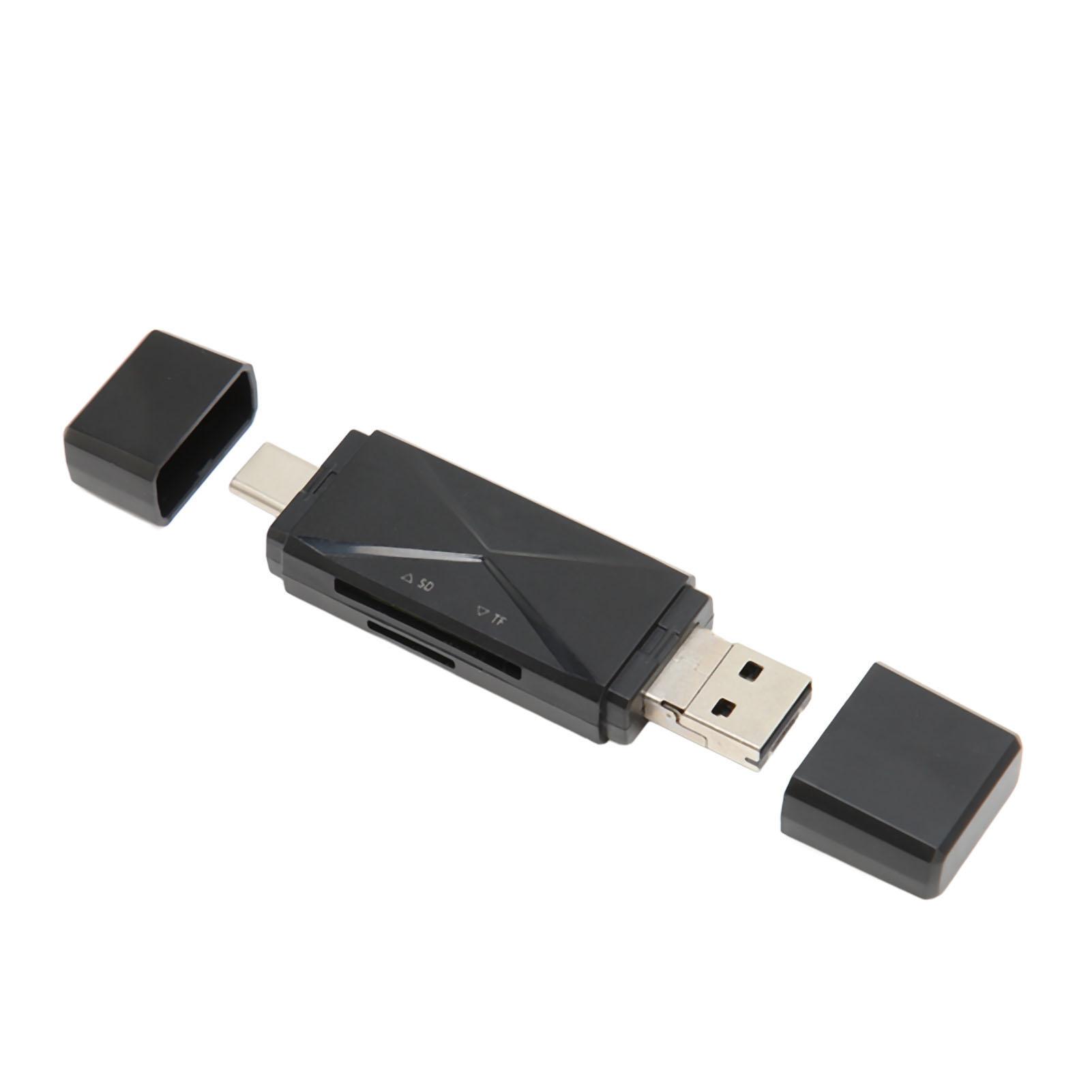 

Memory Card Reader Portable Mini 3 in 1 USB C USB 2.0 Micro USB Storage Card Reader with 3 Connectors