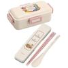 Skater Chopstick Spoon Combination Set 18cm Antibacterial Treated Lunch Box for Adults Comes with Silicone Cushion and Doesn't Make a Sound Made in Ja
