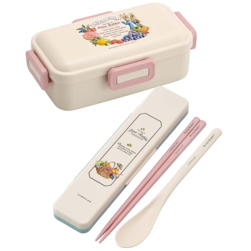 Skater Chopstick Spoon Combination Set 18cm Antibacterial Treated Lunch Box for Adults Comes with Silicone Cushion and Doesn't Make a Sound Made in Ja