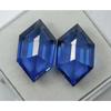 Flawless Sapphire Blue 19 Ct Fancy Shape Natural Loose Gemstone Pair CERTIFIED A-1653