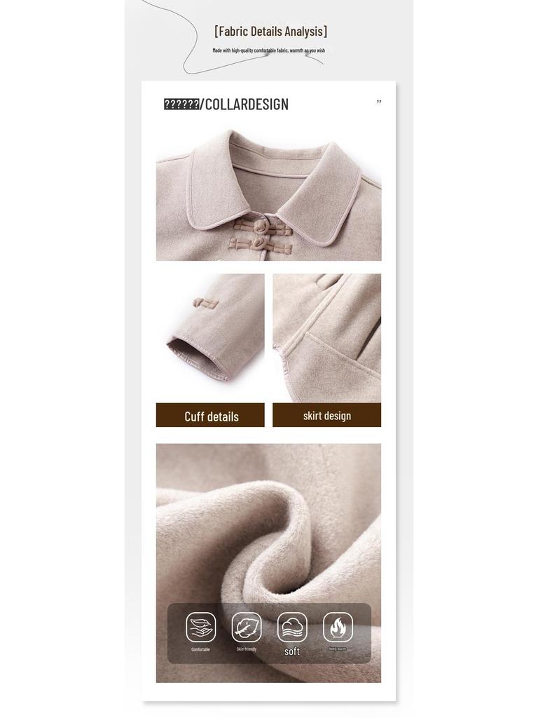 Autumn/Winter 2025 Embroidered Lapel Jacket for Women - Age-Reducing Chinese Button Cardigan for Middle-Aged and Elderly Moms