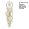 Large Boho Wall Hanging Leaves Tapestry Handmade Woven Tassels Leaf Wall Art for Bedroom Living Room Apartment Office Home Decor