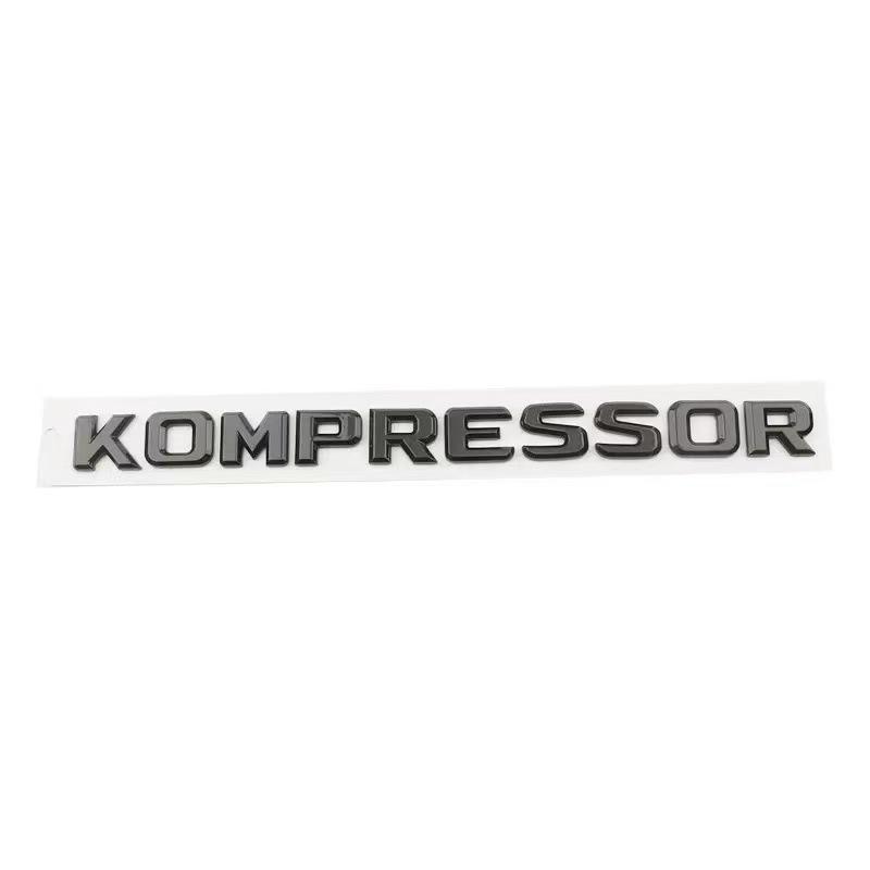 Compatible with Mercedes-Benz C-Class/E-Class C200/C180/E300 Rear Tail KOMPRESSOR Car Emblem Sticker.