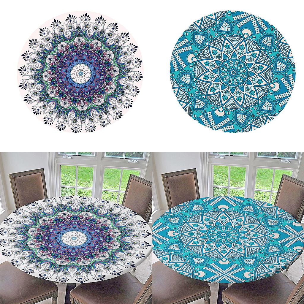 2 Cover Decoration Kitchen Tablecloth Multicolor Reusable Waterproof