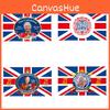 Union Jack Cloth With Charles Iii Design For Patriotic Celebrations