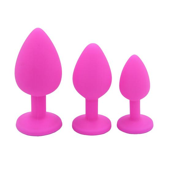 Silicone Anal Plug Booty Beads Crystal Jewelry Sex Toys Adult Products Butt Plugs