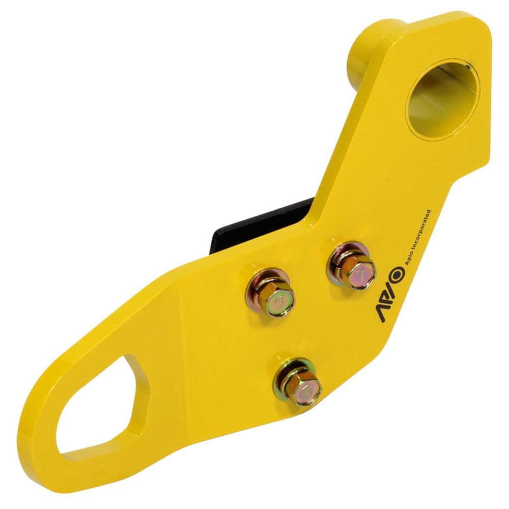 Apio Front Left Tow Hook for Vehicles with Lion Hunting 9mm Thick [FL] Bumpers, [JB64, JB74] Yellow, 3070-41L