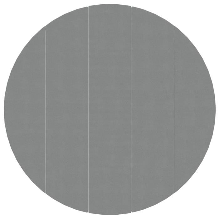 VidaXL Bâche de piscine gris clair Ø550 cm géotextile polyester 94222