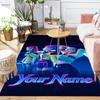 Custom 1Pc Virtual Pop Girl Group Flannel Personalized Rug Non Slip Floor Mat Soft Carpet for Living Bedroom Office Home Decor Gift