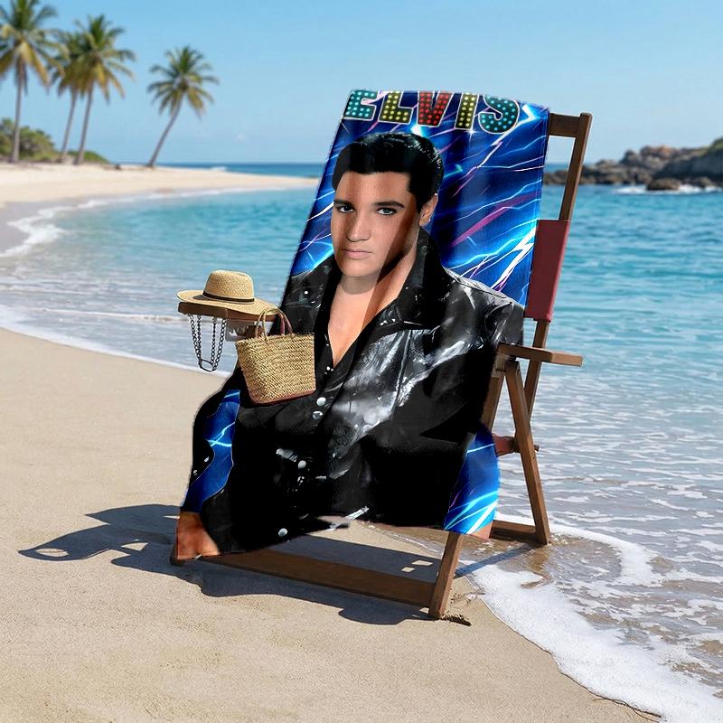 Elvis Fashion Beach Towel: Ideal for Summer Adventures Soft, Absorbent and Quick Drying Suitable for Swimming and Bathing