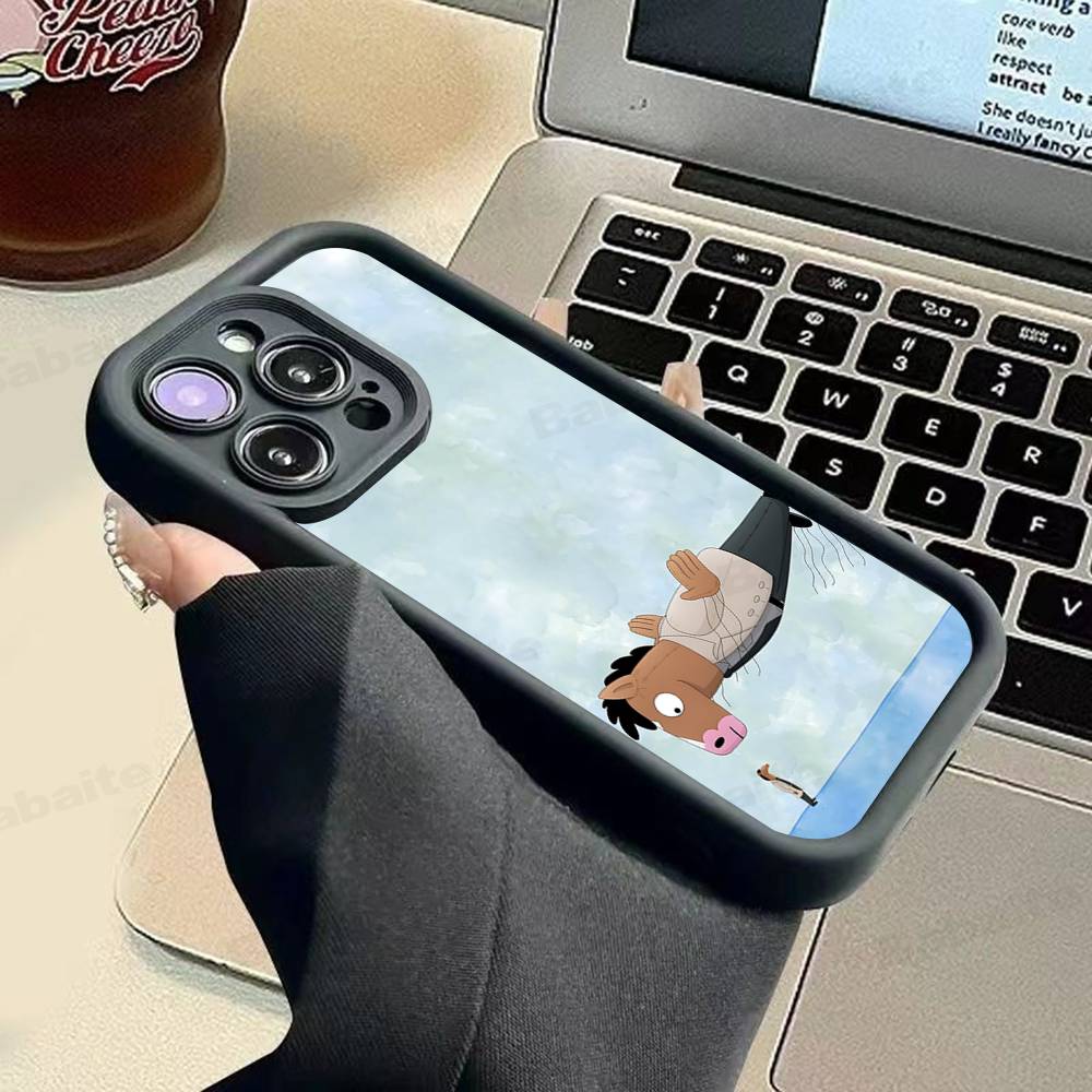Cartoon B-BoJack Horseman Phone Case For IPhone 11 12 13 16 15 17 14 Pro Max Soft Funda Silicone Cover