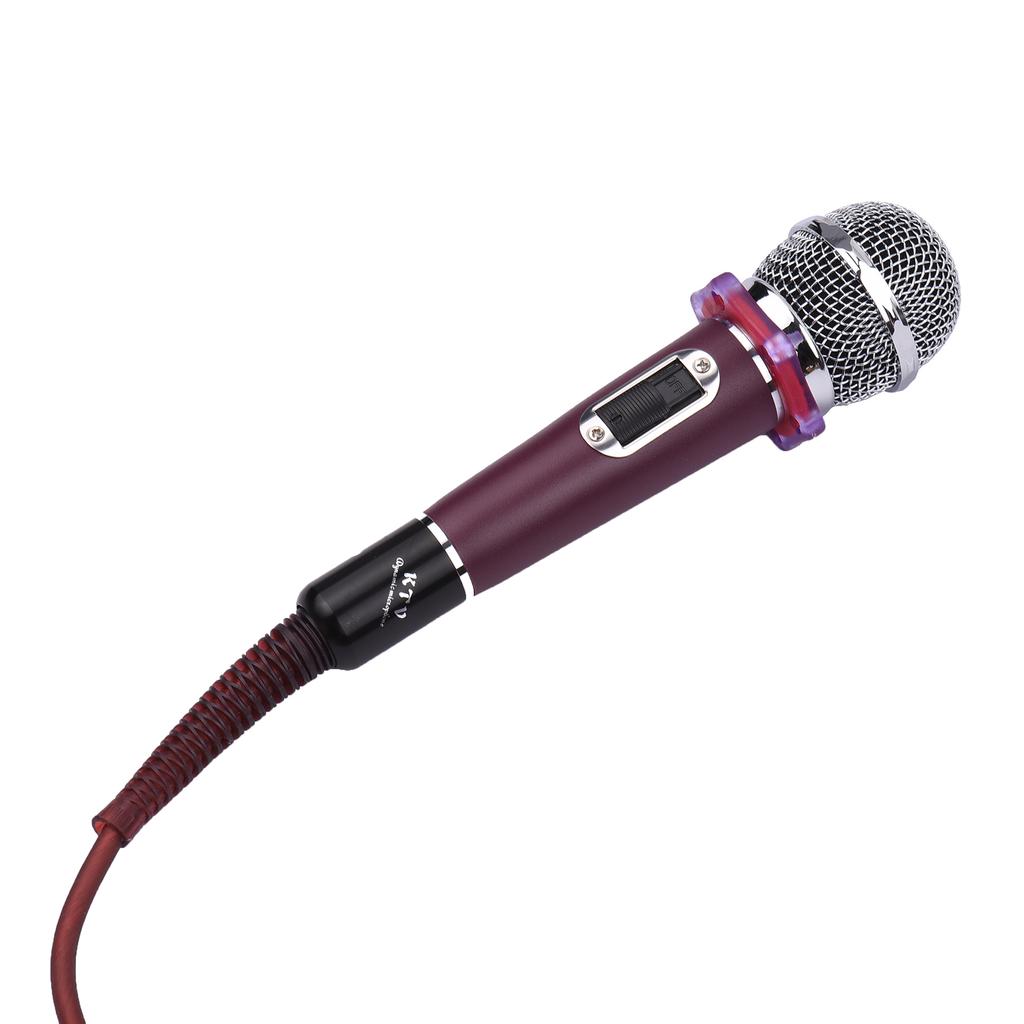 Dynamic Handheld Cardioid Condenser Microphone Wired Mic 4.5m 15ft Cable 6.35mm Plug for Music Singing Karaoke Stage