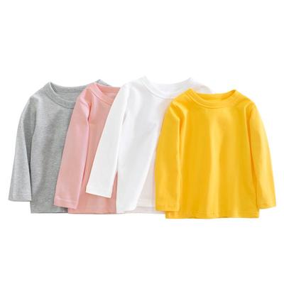 27kids Einfarbiges Langarm-T-Shirt für Jungen – Herbstkollektion 2024