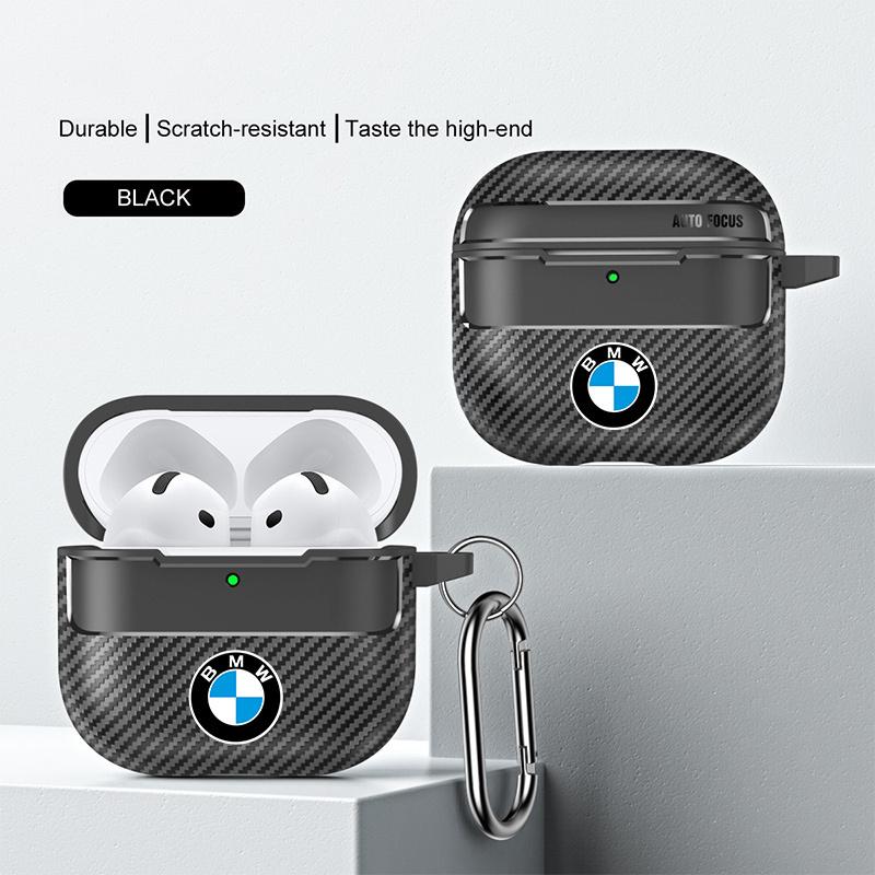 SQLI6 Soft Earphone Case For Apple AirPods 4 2024 Cover for Airpod Pro 1 2 3 4th With keyring For BMW Logo M Performance E46 E90 E60