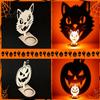 Halloween Tealight Base Wooden Candle Holder Ornaments, Decorative Cat/Pumpkin/ Ghost/Skull Projection Theme Light Stand, Creative Tabletop