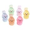 6 Stück Leuchtende Mini Harz Kaninchen Auto Armaturenbrett Spielzeug Puppen Figuren Heim Gartendekoration Cartoon Niedliche Auto Ornamente Geschenke