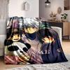 Custom 1pc Adventure Anime Land Blanket, Soft And Comfortable Blanket, Casual Warm, Camping Travel Blanket, Birthday Gift Q912126