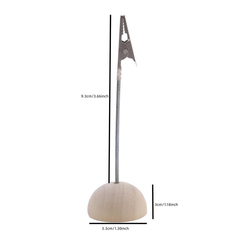 DIY Basteln Dekoration Holzklotz Visitenkartenhalter Krokodil Eisenklemme Nachrichtenklemme Heimparty Valentinstag Dekorationen