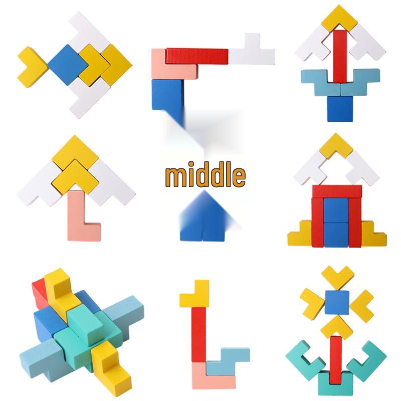 Kids' Educational 3D Tetris Puzzle & Building Blocks Set