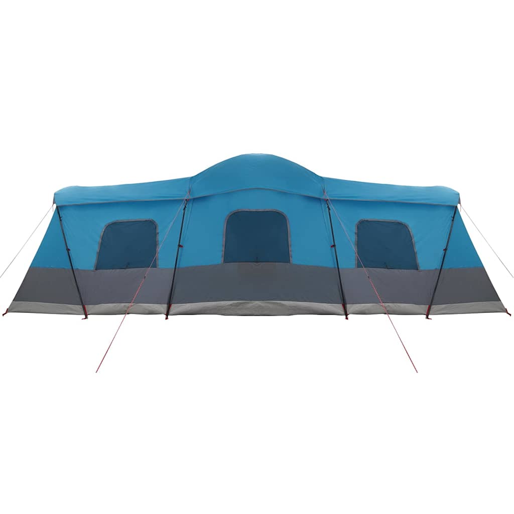 16 Person Family Tent with Roof Blue 680 x 510 x 210 cm