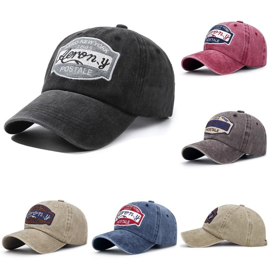 Stylish Korean Cotton Washed Baseball Cap For Men Women With Adjustable Size Sun Protection Features