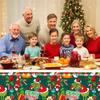 Christmas  Party Decoration Tablecloth Plastic Rectangular Decoration Tablecloth Atmosphere Layout
