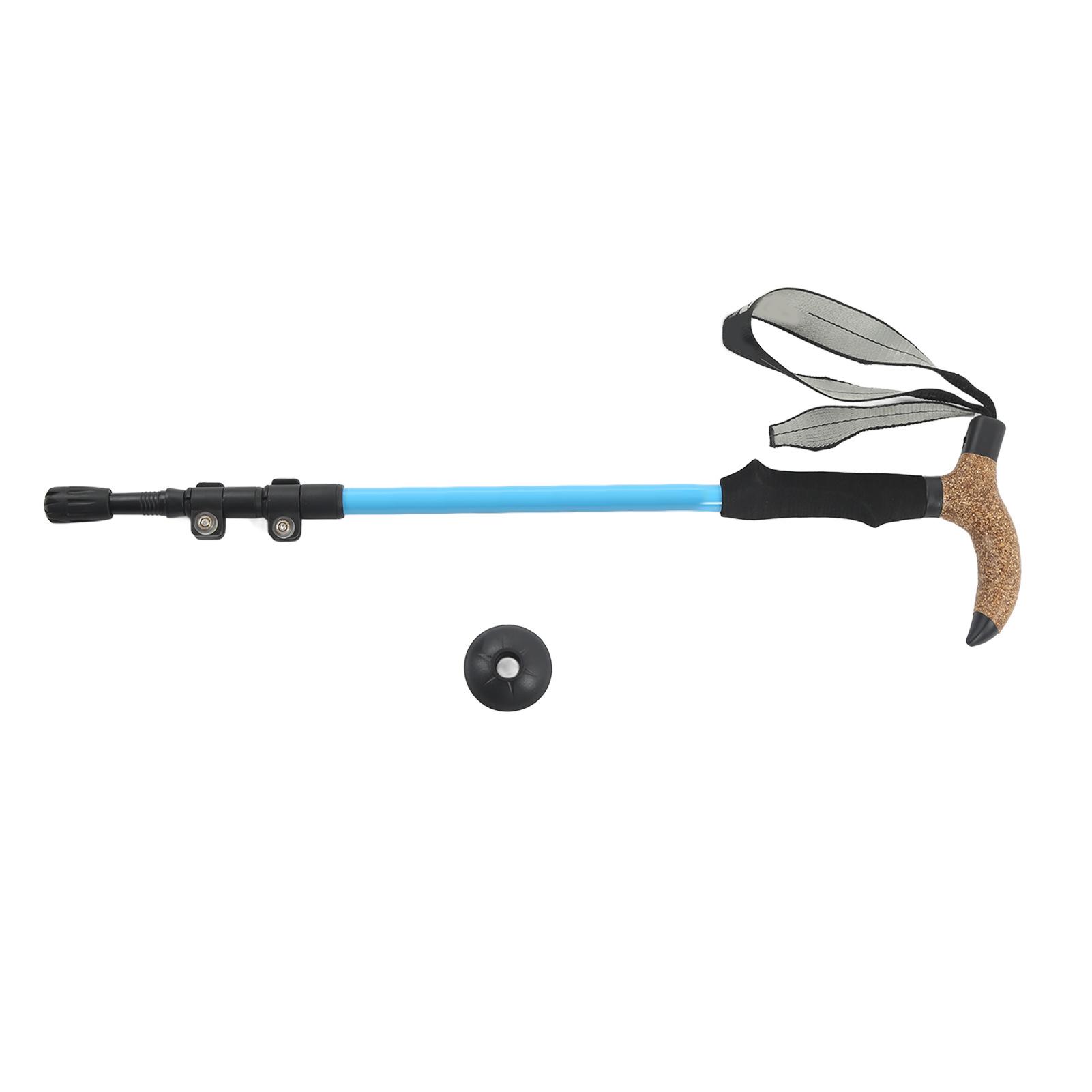 

Палка для пешего туризма, регулируемая телескопическая, для ходьбы на открытом воздухе, для пожилых людей, нескользящая, спортивное снаряжение Sky небесно-голубой