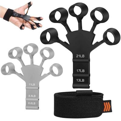 Silicone Hand Gripper Finger Expander Finger Exercise Wrist Stretcher Hand Grip Device Muscle Trainer Strengthen Rehabilitation Training Relieve Pain