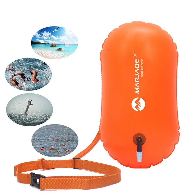 Single Airbag Swimming Bag Easy To Inflate with Drift Bag Float with Swimming Safety Buoy Tugboat Inflatable Lifesaving Buoy