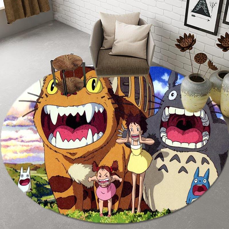 2023 Animation Cartoon 3D Rugs Round Mats Round Rugs Bathroom Mats Home Decoration Kitchen Rugs Living Room Rugs Non-slip Rugs