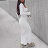 2025 European & American Slim Fit Round Neck Striped Maxi Dress