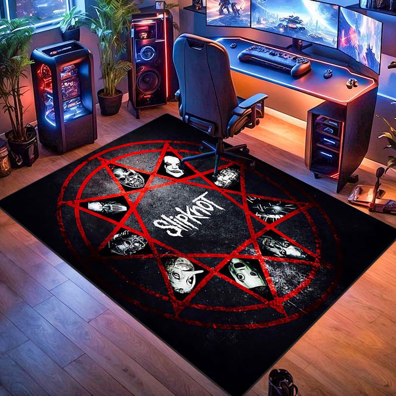 Slipknot: Chaos Rebellion carpet printing Suitable for all seasons Dormitory decoration Christmas gifts Bathroom mat