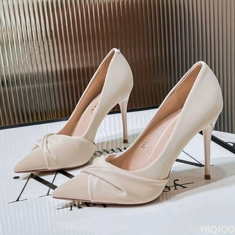 New High-heeled Women's Shoes Elegant Niche Design Lightweight Solid Color Banquet High-heeled Single Shoes Zapatos De Mujer