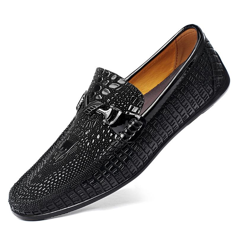 Genuine Leather Mens Loafers Soft Moccasins Slip on Men's Footwear Comfortable Men Casual Shoes All-match Male Office Shoes