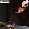 111ml Retro Yixing Purple Clay Teapots Handmade Scholar Pot Raw Ore Red Downhill Mud Kettle Chinese Zisha Tea Set Cafes Craft