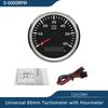 Universal 85mm Tachometer Engine RPM Gauge Set with Hourmeter for Car Boat Truck