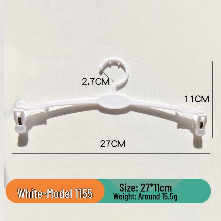 Seamless Plastic Hanger for Men's & Women's Pants, Underwear, Bras, and Panties - Drying Rack with Clips