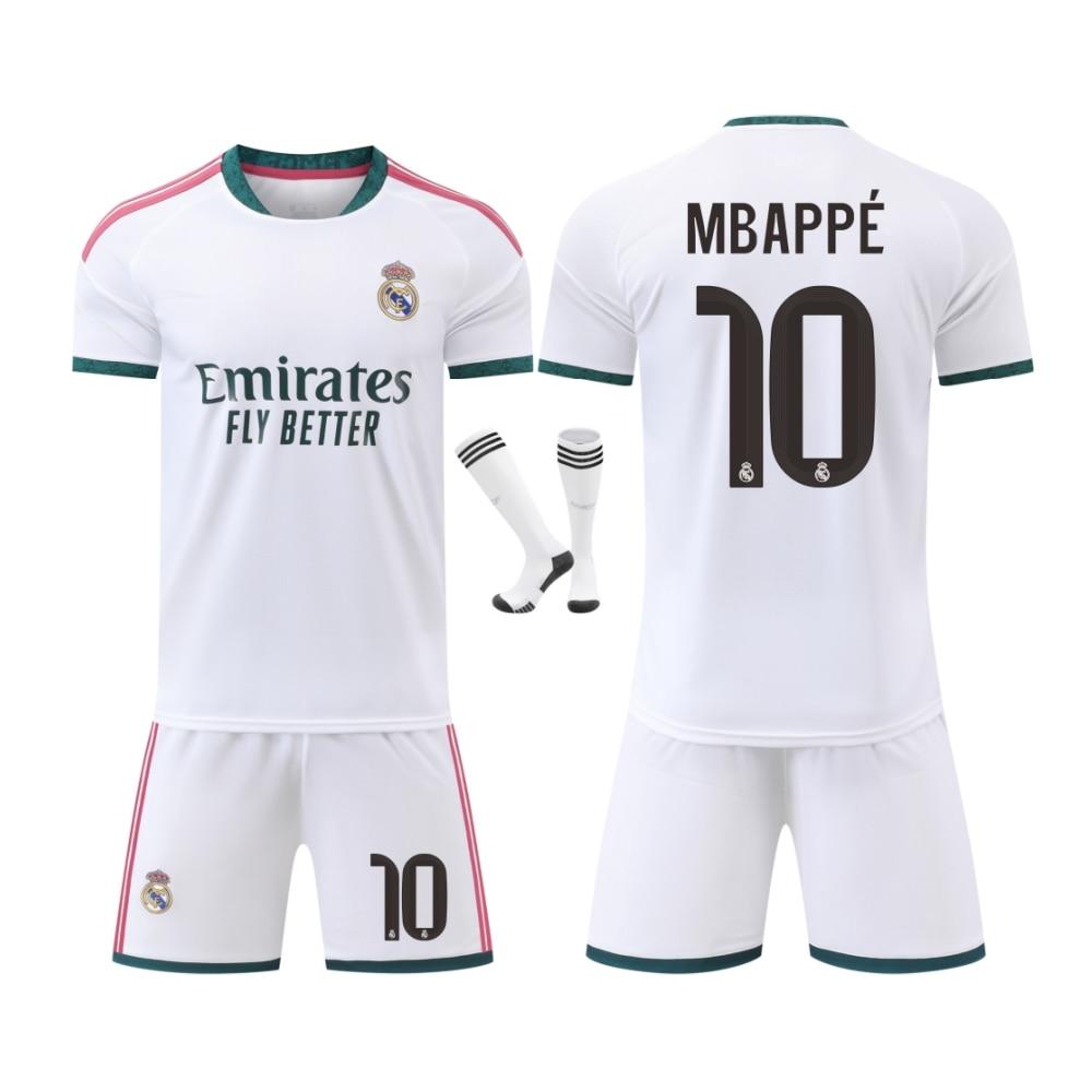 Real Madrid Mbappe Dětská fotbalová výbava Set YSHT Bílá